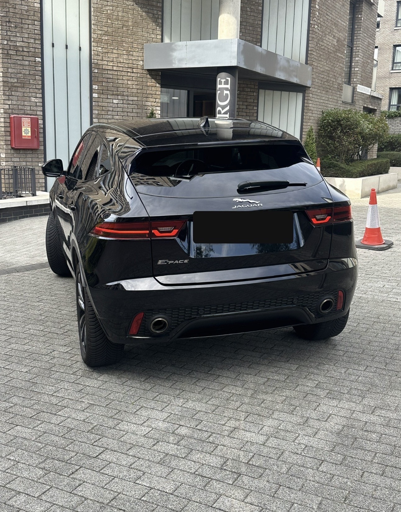 Jaguar E-PACE shown from the rear